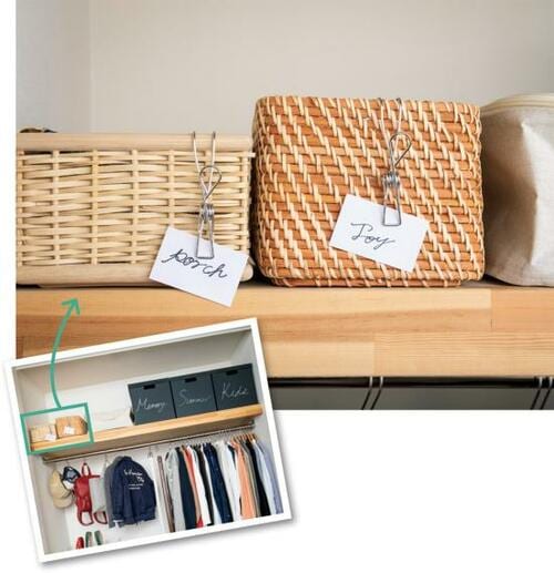 その5：中身の見えない収納タグ付け活用で中身を見える化！ イメージ