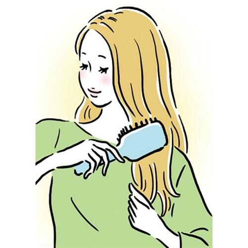 1:ブラッシングをていねいに 安いヘアアイロンおすすめ イメージ