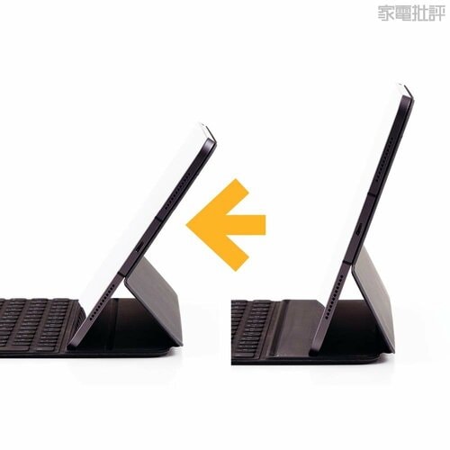 角度調整は不自由 iPad用キーボードおすすめ イメージ