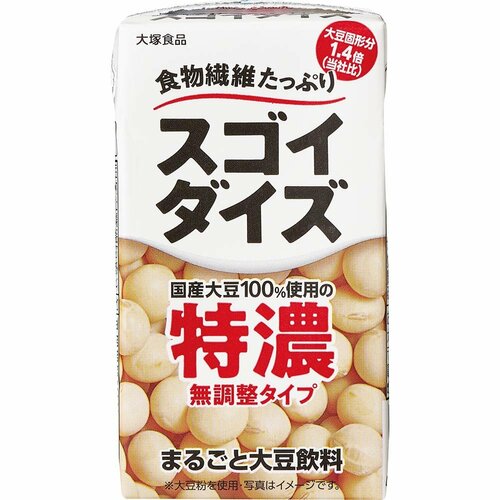 豆乳おすすめ 大塚食品 スゴイダイズ 無調整タイプ 特濃 イメージ1
