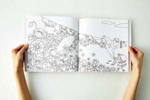 「ぬりえBook どうぶつたちの花時間」 大人の塗り絵おすすめ イメージ2