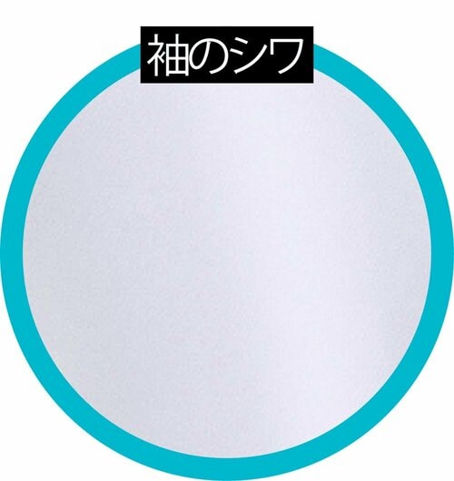 袖のシワ ノンアイロンシャツおすすめ イメージ