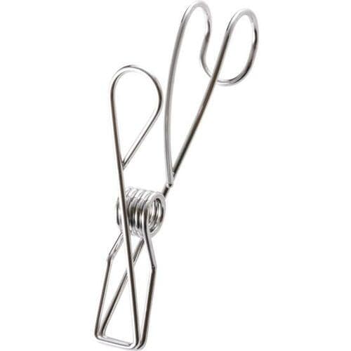 無印良品:ステンレスひっかけるワイヤークリップ 4個入:クリップ