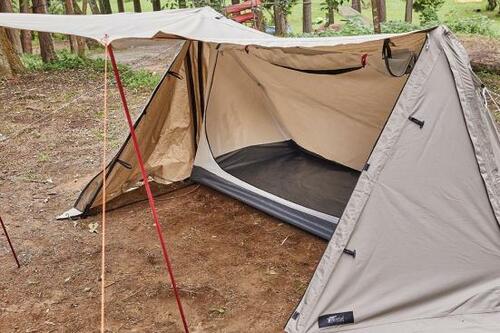 別売りポールで前室がつくれる イメージ