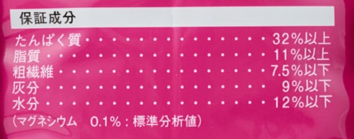 【栄養素のバランス】問題が見られない栄養設計 毛玉ケア・キャットフードおすすめ イメージ