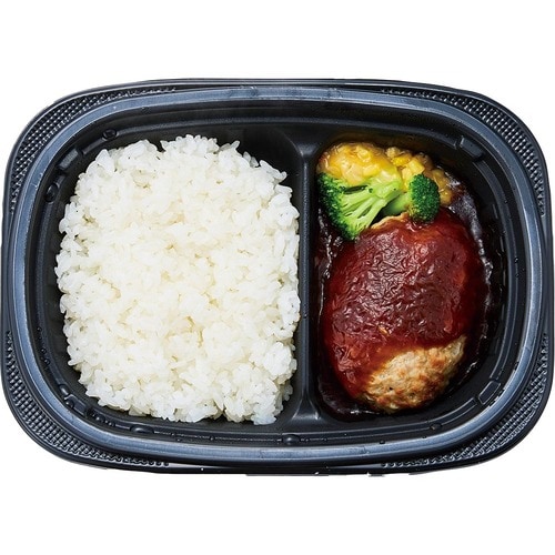冷凍食品おすすめ ニッスイ まんぞくプレート ふっくらごはんとデミグラスハンバーグ イメージ2