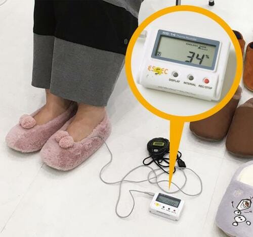 テスト2:蒸れにくさ(10点満点)
