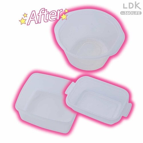 AFTER:ハイターにつけ置きで黄ばみが薄くなった キッチンハイターを使った掃除方法おすすめ イメージ