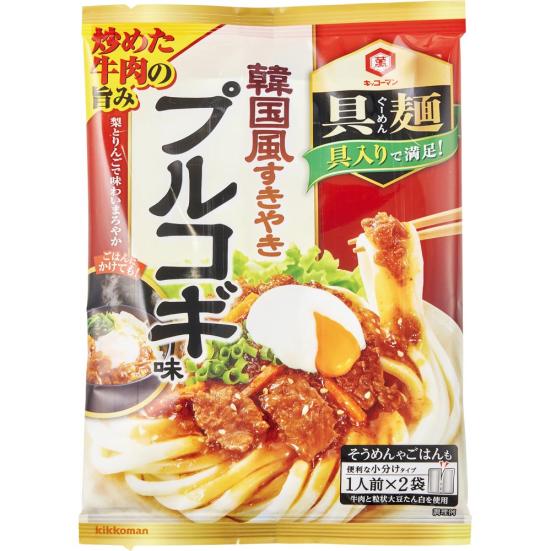キッコーマン:具麺（ぐーめん） 韓国風 すきやき プルコギ味:食品