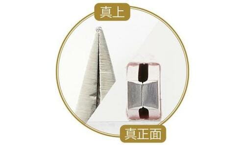 鋭い刃先は上級者向け rubis「ツィザー・クラシック(レッド)1K106」