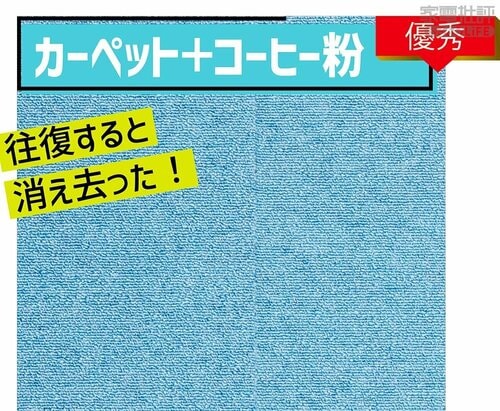 カーペット＋コーヒー粉 キャニスター掃除機おすすめ イメージ