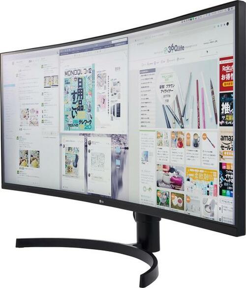 没入感がハンパない! LG エレクトロニクス「35WN75C-B」 イメージ