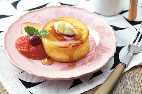 流行りの厚焼きパンケーキが家でつくれちゃうケーキ型 イメージ