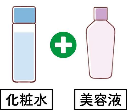 脂っぽいときは「化粧水+美容液」を