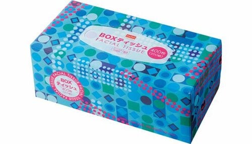 ダイソー:BOX ティッシュ:ティッシュペーパー