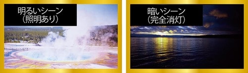 他の4Kモデルと比べても明るく昼間でも満喫できる イメージ