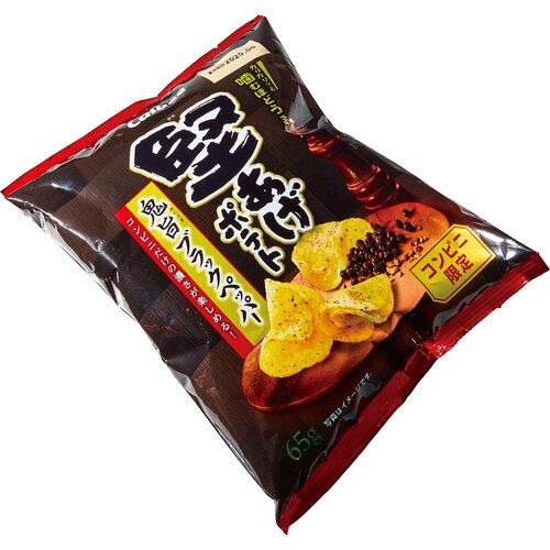 ポテトチップスおすすめ カルビー 堅あげポテト 鬼旨ブラックペッパー イメージ