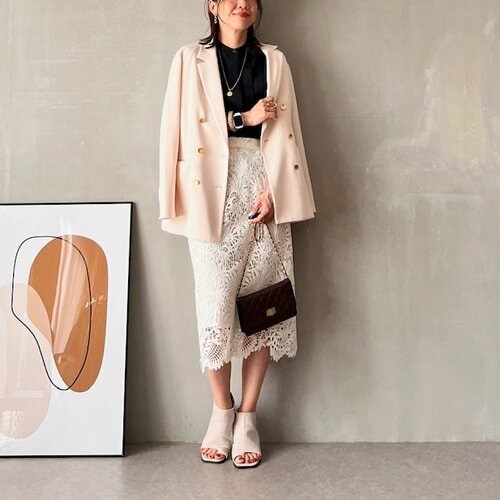 春~夏にかけての着回しコーデ UNIQLOのノースリーブブラウスおすすめ イメージ2