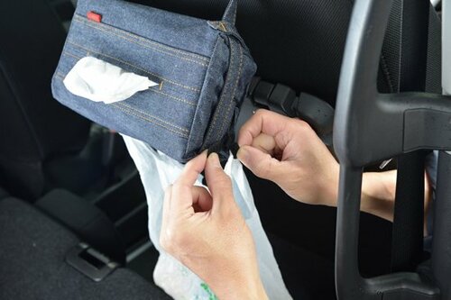 常備したいティッシュを 一段オシャレに格納してみる イメージ