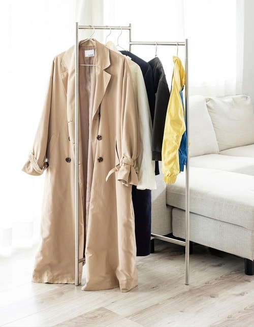 重心が低く散らかって見える ハンガーラックおすすめ イメージ