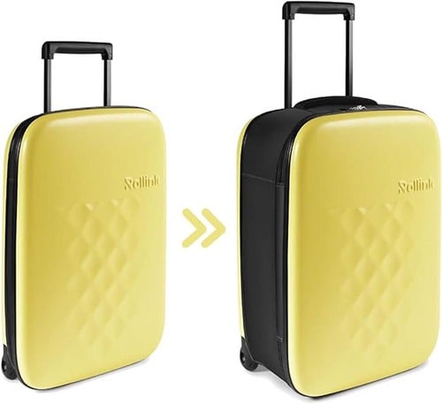 【スーツケース】Rollink「FLEX スーツケース 40L イエローアイリス」 Amazonプライム感謝祭セールアイテムおすすめ イメージ