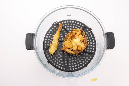 冷めてしまった天ぷらがリベイクでサクサクに! シリウス「ノンフライヤー機能付コンベクションオーブン CLOOKING」おすすめ イメージ