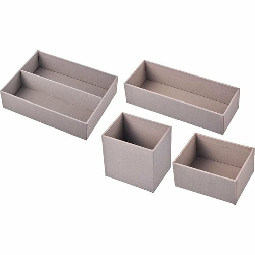 カインズの組立式ケース、小物収納ボックス、冷蔵庫回転台、歯ブラシスタンドコップおすすめ カインズ スタッキング小物収納ボックス イメージ1