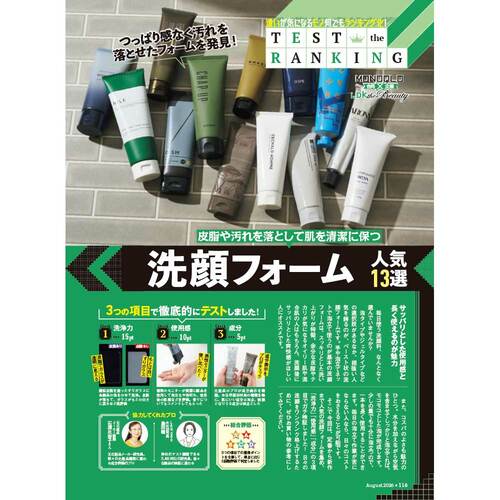 メンズ洗顔料のテスト方法 メンズ洗顔料おすすめ イメージ