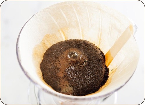 STEP6:コーヒー粉を蒸らす イメージ