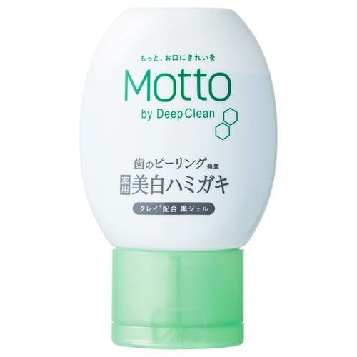 ホワイトニング歯磨き粉おすすめ Motto by DeepClean 黒ジェル美白ハミガキ クリアブラックミント イメージ