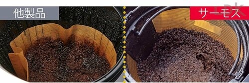 お湯がまんべんなく粉に行き渡る LDKベストバイコーヒーメーカーおすすめ イメージ