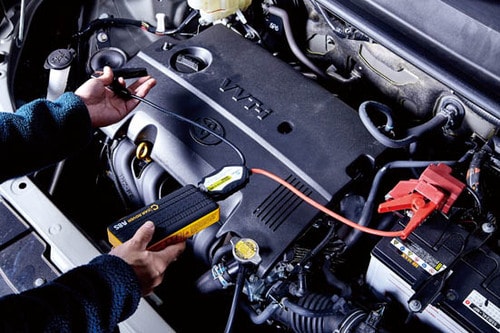 実際にバッテリーを上げてテストを行いました イメージ