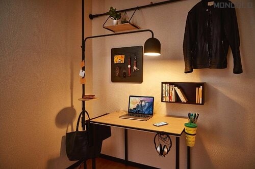 仕事部屋は落ち着いたトーンのアイテムでそろえる 快適な部屋づくりのコツおすすめ イメージ