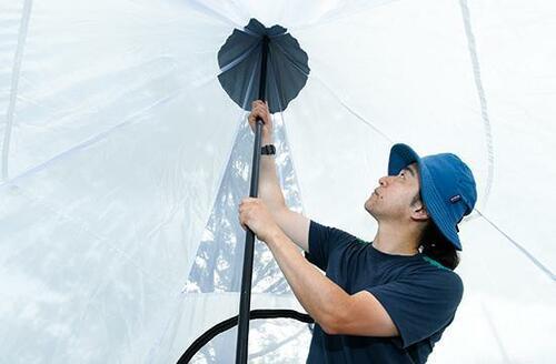 ワンポールテント2：フィールドア「ワンポールテント400 TC」 イメージ