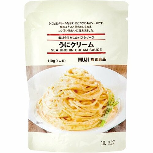無印良品:素材を生かしたパスタソース うにクリーム