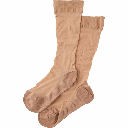 蒸れにくいストッキング靴下のおすすめランキング。LDKが人気商品を実際に履いて比較おすすめ 福助 満足 ： まるで素足な靴下 無地 ストッキングソックス ハイソックス丈 消臭加工(340-4301) イメージ2