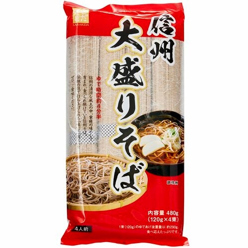 乾麺蕎麦おすすめ 柄木田製粉 信州大盛りそば イメージ