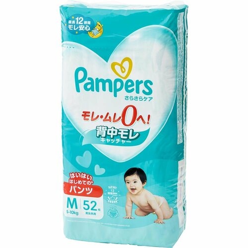 紙おむつ(パンツタイプ)おすすめ P＆G  パンパース さらさらケア パンツ M はいはい イメージ