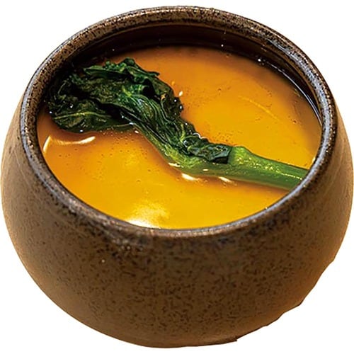 【4位】はま寿司「たっぷりのあさりと菜の花の茶碗蒸し」 回転寿司の茶碗蒸しおすすめ イメージ