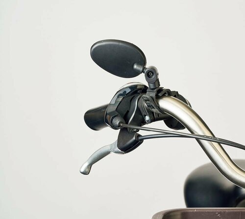邪魔になりにくさ：小さく車道を走る際も安心 自転車用ミラーおすすめ イメージ