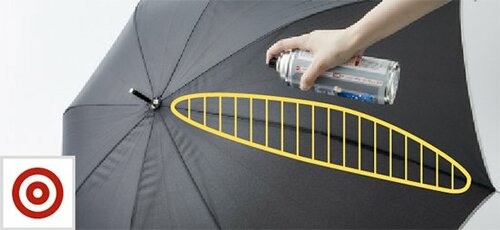 傘にスプレー面だけじゃダメです