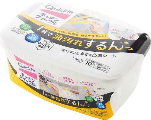 花王「キッチンクイックル」 ウェットシートおすすめ イメージ