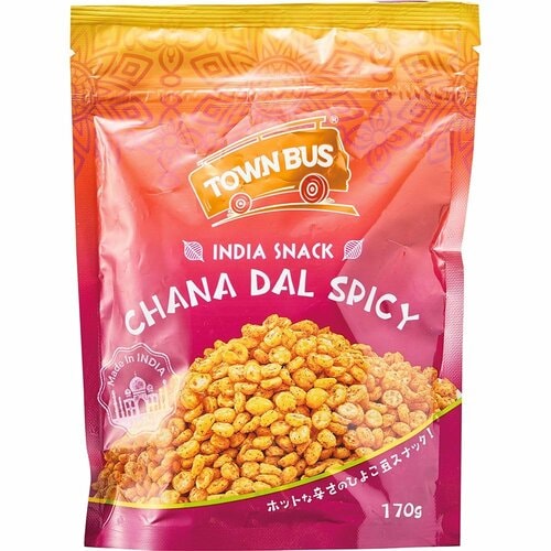業務スーパーの食品おすすめ 神戸物産 インディアスナック チャナダール スパイシー イメージ