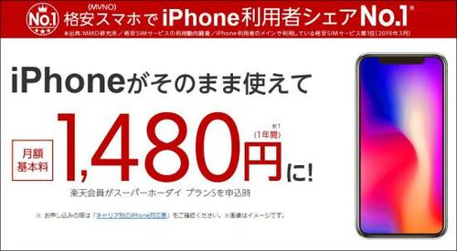 楽天ユーザーなら基本料割引!2GBプランが実質680円に!?