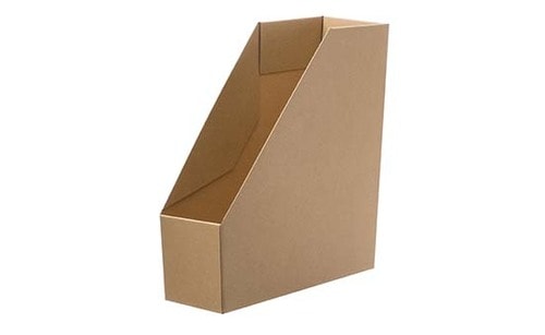 無印良品:ワンタッチで組み立てられるダンボールスタンドファイルボックス:収納