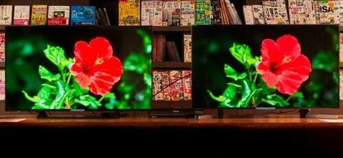 SONYの画質はややおとなしいハイセンスは明るく鮮やか イメージ