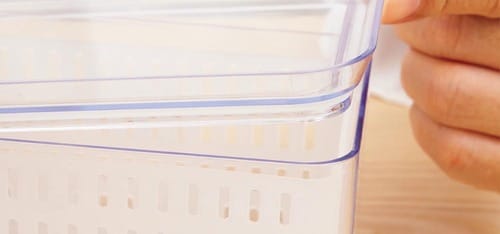 きゅっと閉まる感覚がちゃんとある ザル付き保存容器おすすめ イメージ