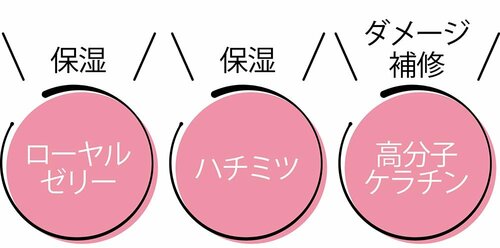 ベスコスの理由：うるおいを与えダメージも補修 イメージ