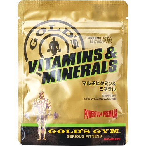 マルチビタミン＆ミネラルサプリおすすめ THINKフィットネス GOLD'S GYMマルチビタミン&ミネラル 90粒 イメージ