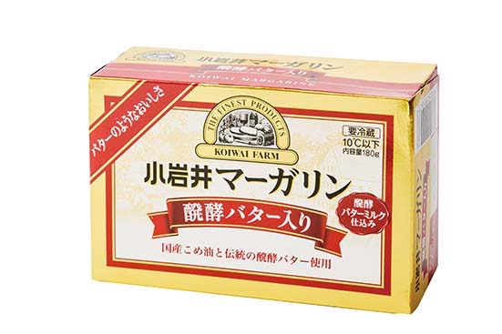 小岩井乳業:小岩井 マーガリン 醗酵バター入り 180g:マーガリン
